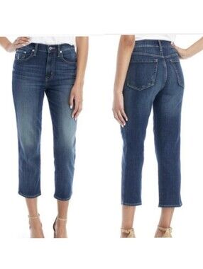 Ella Moss High Waist Straight Crop Jeans